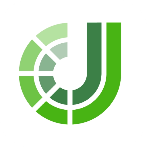 Jeetcity rundes Logo-Icon in grünem Markenstil